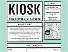 Tablet Screenshot of kingscrosskiosk.com